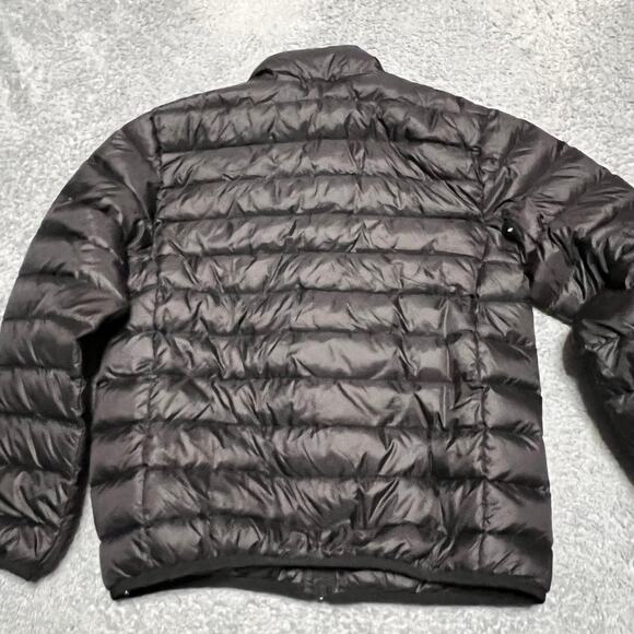 Eddie Bauer Puffer Jacket Kids Youth Large 10/12 Nlack 650 Down Coat - Picture 4 of 9